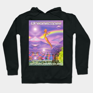 the vintage rave poster of dreamscapes Hoodie